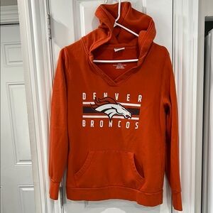 Denver Broncos V-Neck Orange Sweater